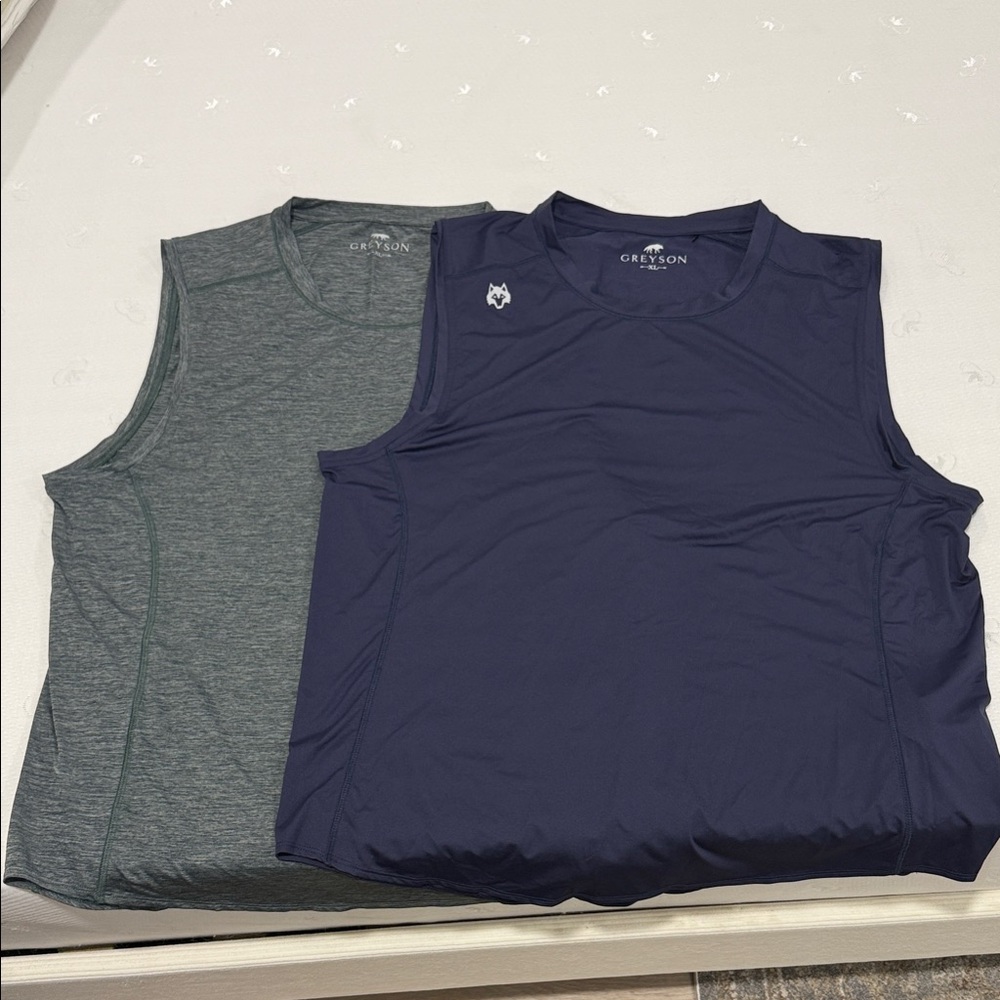Greyson Men's Tank Tops - Charcoal and Navy Brand new never worn